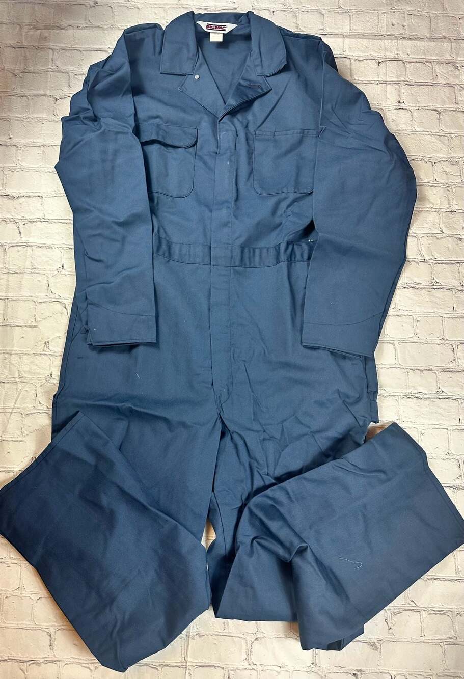 Vintage Big Mac Navy Blue Work Coveralls Utility Boiler Suit Size 42-44
